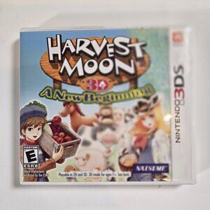 Harvest Moon 3D: A New Beginning Nintendo 3DS complete in box CIB Manual Include